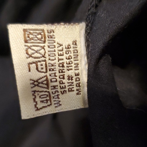 American Flirt Halter Dress Size M Black  with Embroidered White Floral Trim - Picture 11 of 11